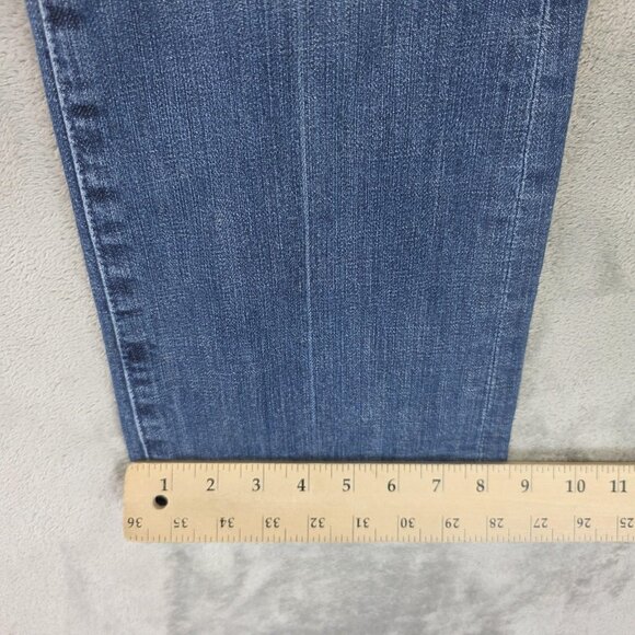 7 For All Mankind Jeans Womens 27 Blue Bootcut Stretch Denim Mid Rise Classic - Picture 10 of 14